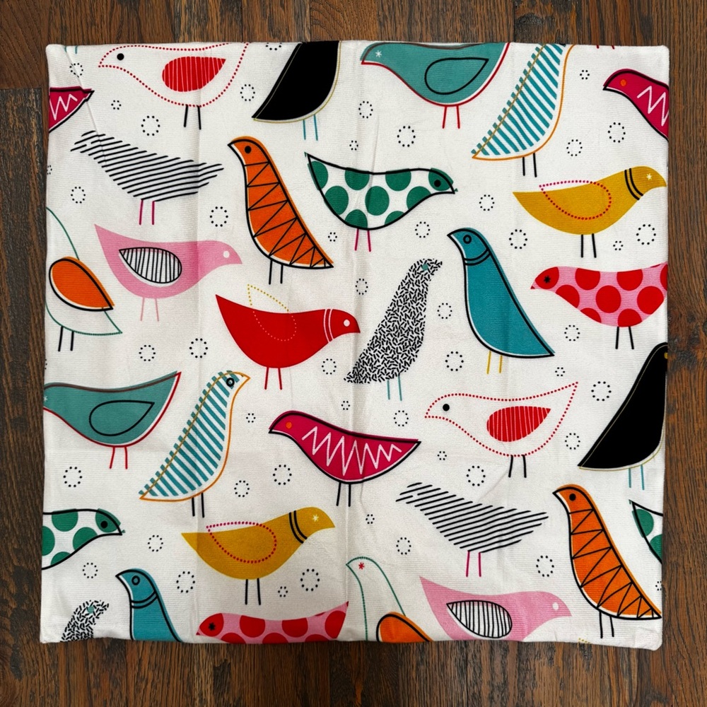 Creativebug Midcentury Modern 20x20 Bird Throw Pillow Cover